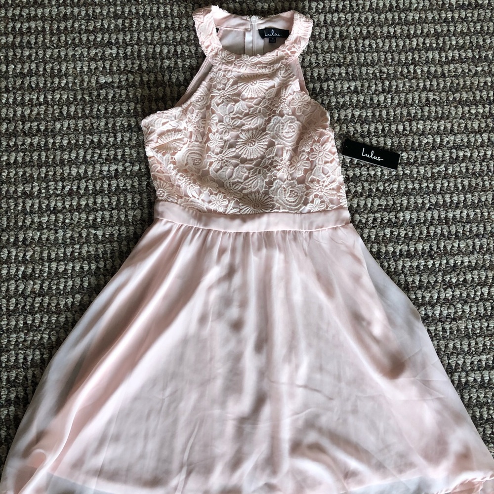 Lulu’s formal pink dress